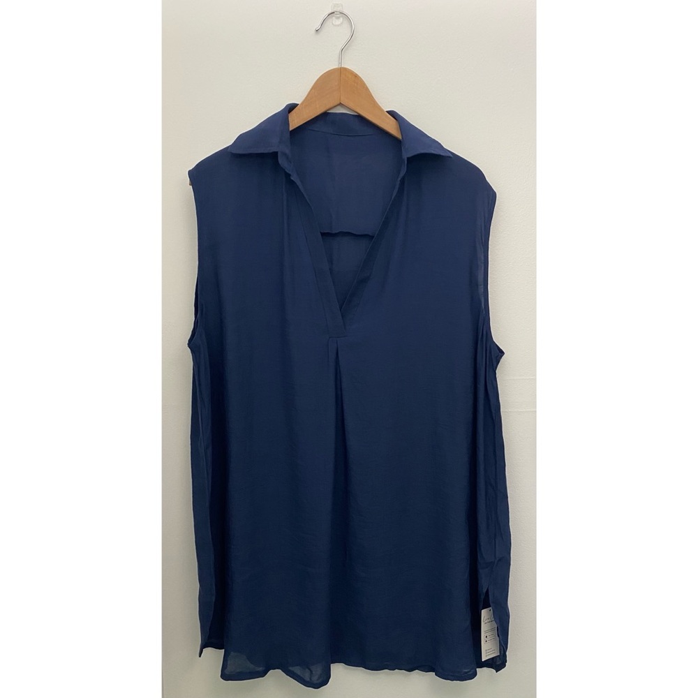 NEW Cupshe Navy Sleeveless Swim Cover-Up